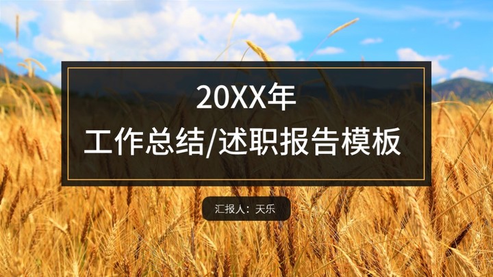 ppt模板-工作总结述职报告模板